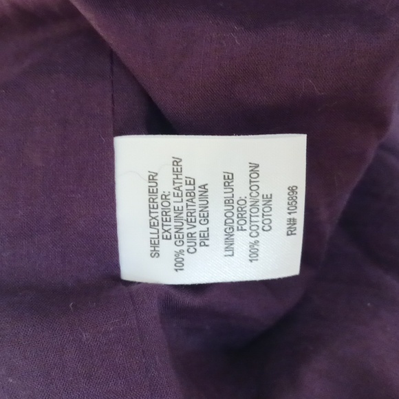 Worth sleeveless vest genuine leather suede Outerwear round neck cropped brown M - Picture 9 of 11